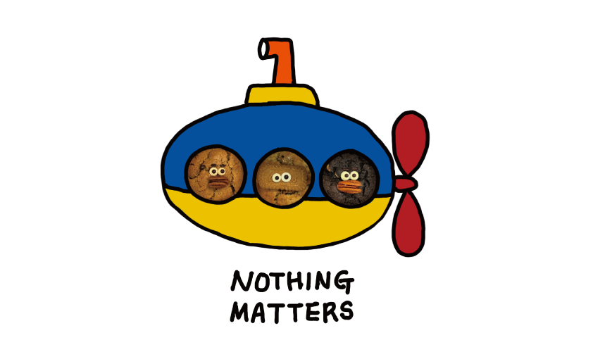 잠수함 모양의 nothingmatters 대표 쿠키 일러스트