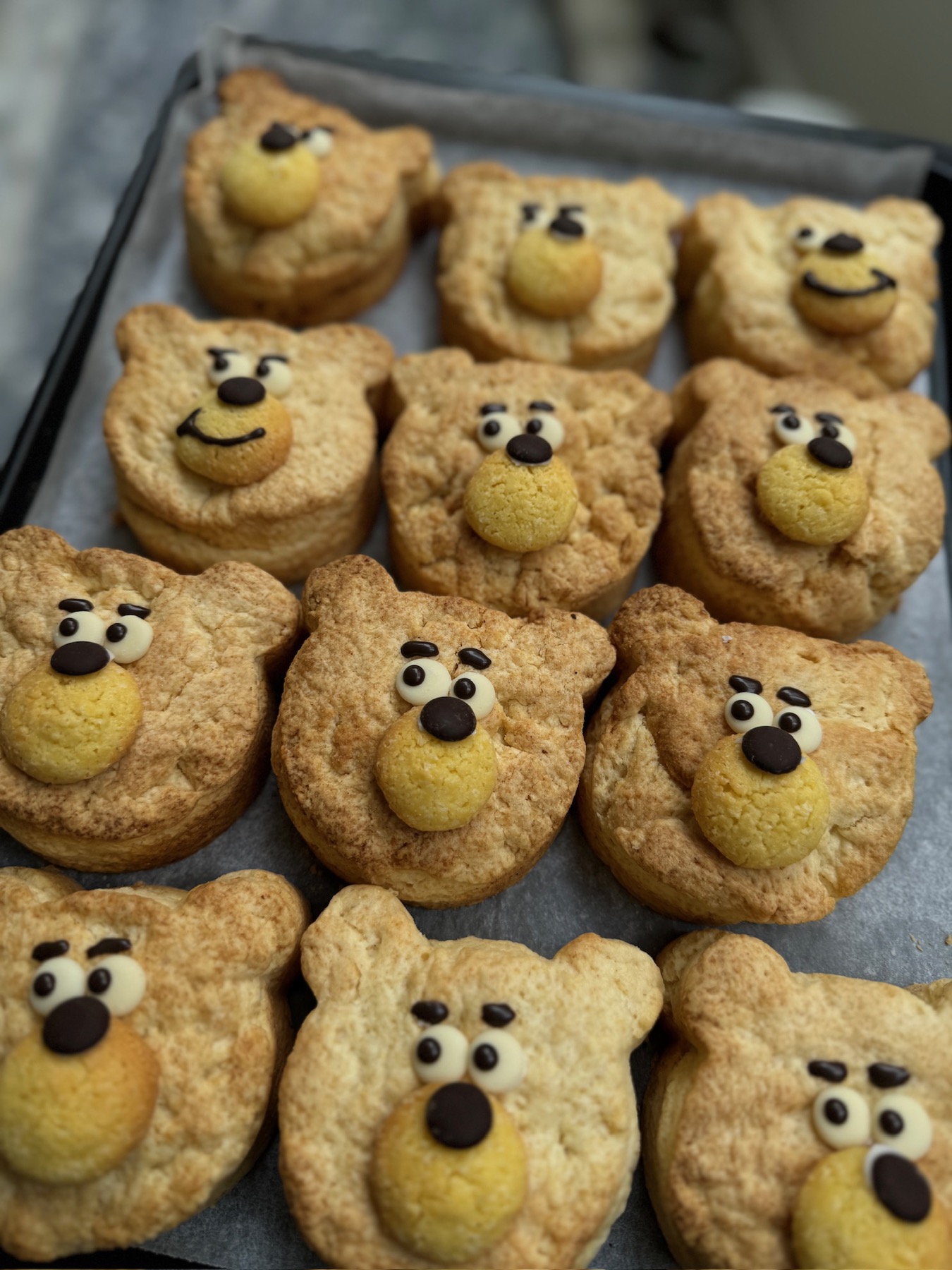 곰돌이 스콘 패키지 예시